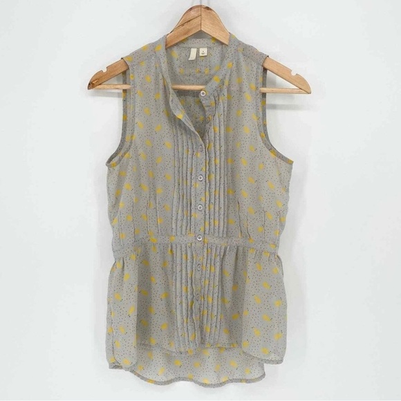 Frenchi Pear and Polka Dot Print Tank - Picture 1 of 6